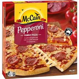 Mccain Family Pizza Pepperoni  490g