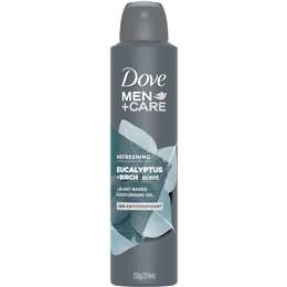 Dove Men+care Refreshing Eucalyptus + Birch Antiperspirant Aerosol 254ml