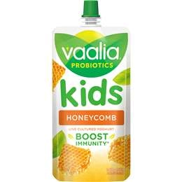 Vaalia Kids Probiotic Yoghurt Pouch Limited Edition Honeycomb 140g