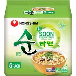 Nongshim Veggie Soon  5 Pack