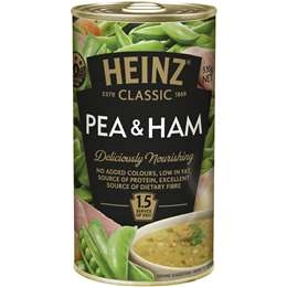 Heinz Classic Pea & Ham Soup Canned Soup Ready Meals 535g