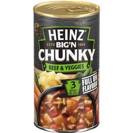 Heinz Big N Chunky Beef & Vegetable Soup Veggie Ready Meals 535g