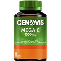 Cenovis Mega Vitamin C 1000mg Chewable Tablets For Immune Support 60 Pack