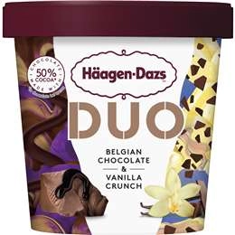 Haagen-dazs Duo Belgian Chocolate & Vanilla Crunch 420ml