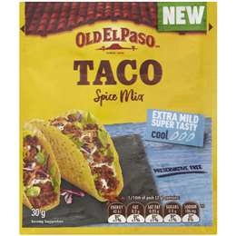 Old El Paso Taco Spice Mix Extra Mild  30g