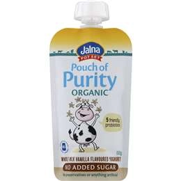 Jalna Pouch Of Purity Vanilla Yoghurt 100g