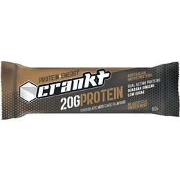 Crankt Protein + Energy Bar Chocolate Mud Cake 60g