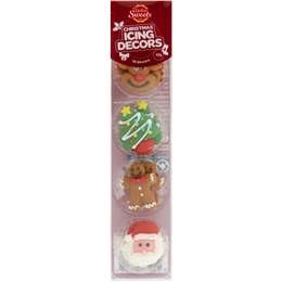 Dollar Sweets Christmas Icing Decorations  12 Pack