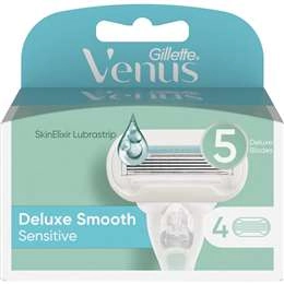 Gillette Venus Deluxe Smooth Sensitive Razor Blades 4 Pack