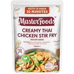 Masterfoods Stir Fry Recipe Base Creamy Thai Chicken 175g