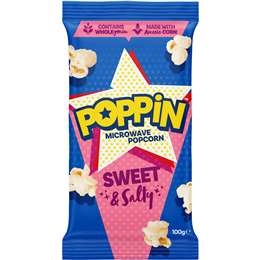 Poppin Microwave Popcorn Sweet & Salty 100g