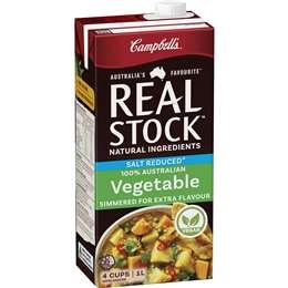 Campbell's Real Stock Vegetable Salt Reduced Liquid Stock 1l