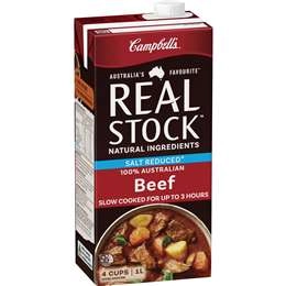 Campbell's Real Stock Beef Salt Reduced Liquid Stock 1l