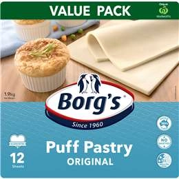 Borg's Traditional Puff Pastry 1.9kg