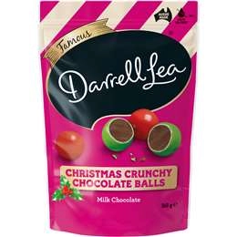 Darrell Lea Christmas Crunchy Chocolate Balls Milk Chocolate 160g