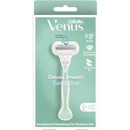 Gillette Venus Deluxe Smooth Sensitive Razor With 2 Razor Blades Each