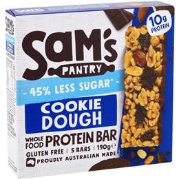 Sam's Pantry Cookie Dough Low Sugar Protein Bars 5 Pack