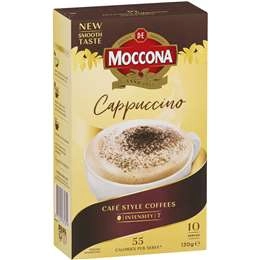 Moccona Coffee Sachets Cappuccino  10 Pack