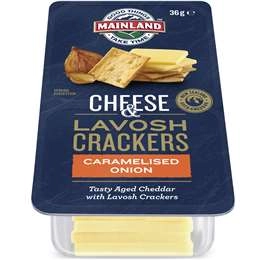 Mainland Cheese & Lavosh Crackers Caramelised Onion 36g