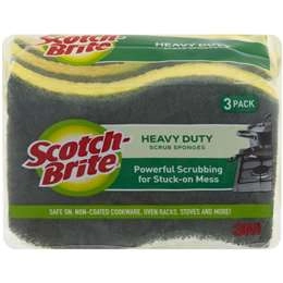 Scotch-brite Heavy Duty Scourer & Sponge 3 Pack