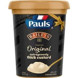 Pauls Baileys Custard Original Flavoured Premium Custard 600g