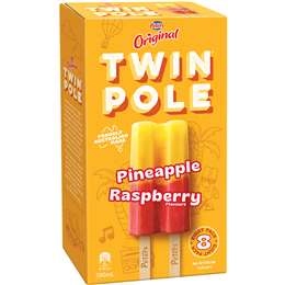 Peters Original Twin Pole Pineapple & Raspberry 8 Pack