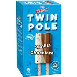 Peters Original Twin Pole Vanilla Choc 8 Pack