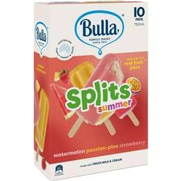 Bulla Splits Summer Variety Sticks  10 Pack