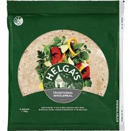 Helga's Traditional Wholemeal Wraps  8 Pack