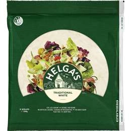 Helga's Traditional White Wraps  8 Pack