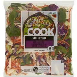 Woolworths Cook Stir Fry Mix Rainbow Vegetables 400g