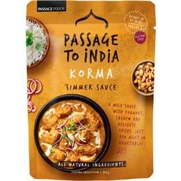 Passage To India Simmer Sauce Curry Korma 375g