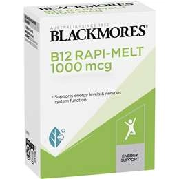 Blackmores B12 Rapi-melt 1000mcg Energy Support Vitamin B 60 Pack