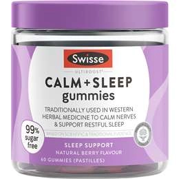 Swisse Ultiboost Calm + Sleep Gummies For Sleep Support 60 Pack