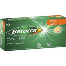 Berocca Vitamin B & C Orange Flavour Energy 30 Pack