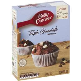 Betty Crocker Triple Chocolate Muffin Mix  500g