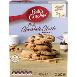 Betty Crocker Milk Chocolate Chunk Cookie Mix 485g