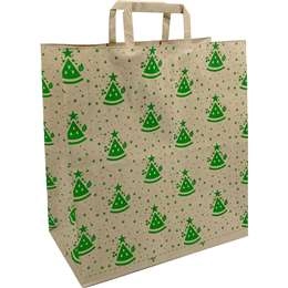 Woolworths Christmas Paper Shopping Bag Each