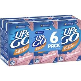 Sanitarium Up&go Liquid Breakfast Strawberry 6 Pack