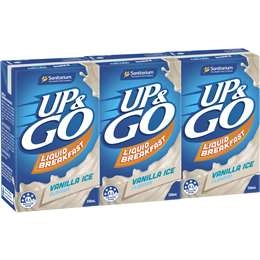 Sanitarium Up&go Liquid Breakfast Vanilla Ice 3 Pack