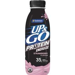 Up&go Protein Energize Strawberry Flavour Drink 500ml