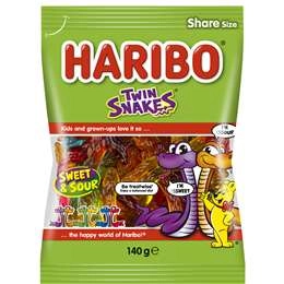 Haribo Twin Snakes  140g