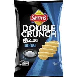 Smith's Double Crunch Potato Chips Share Pack Original 150g