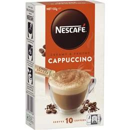 Nescafe Cappuccino Coffee Sachets 10 Pack