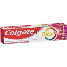 Colgate Total 12 Sensitivity + Gum Health Toothpaste 200g