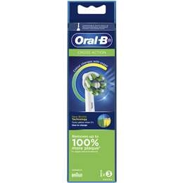 Oral-b Cross Action Clean White Electric Toothbrush Refills 3 Pack