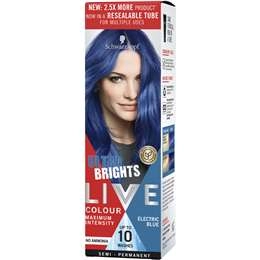 Schwarzkopf Live Colour Ultra Brights Electric Blue Semi Permanent Each