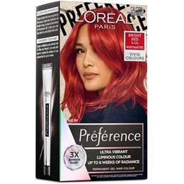 L'oreal Paris Preference Ultra Vibrant Hair Colour Bright Red Each