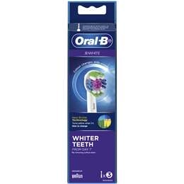 Oral-b 3d White Clean Electric Toothbrush Refills 3 Pack