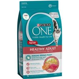 Purina One Healthy Adult With Salmon & Tuna 1+ Years Dry Cat Food 1.5kg